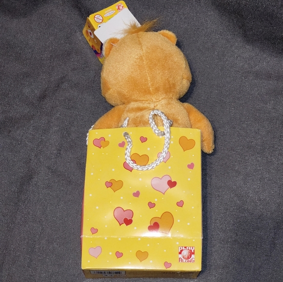 Care Bears Tenderheart Bear 8" Plush Attached To Gift Bag, New With Tags, 2004 - Picture 5 of 5